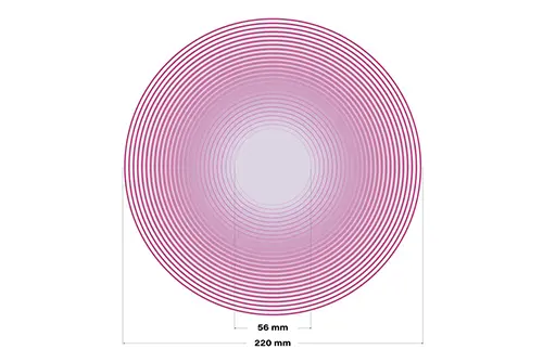 LIQUEEL® - Detailansicht Perforation und Schaumsegmente LIQUEEL® - Detailansicht Perforation und Schaumsegmente